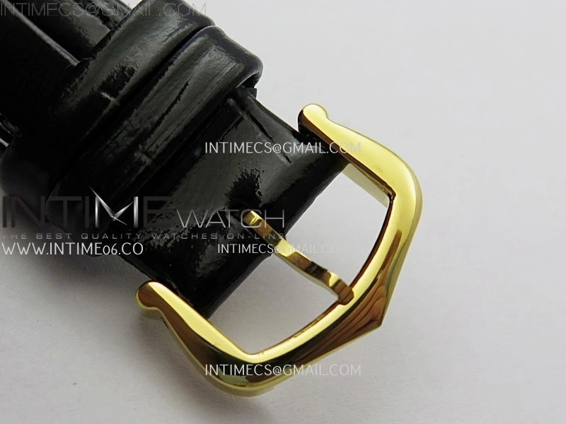 Tank Francaise Ladies 21.2mm YG 8848F 1:1 Best Edition Silver Dial on Black Leather Strap Ronda Quartz V2